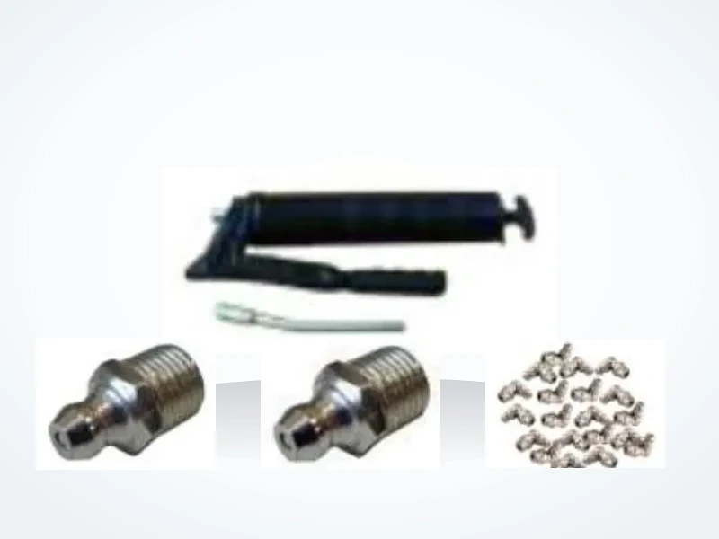 JCB greasing equipment and lubrication accessories — grease gun, brass grease nipples and fittings