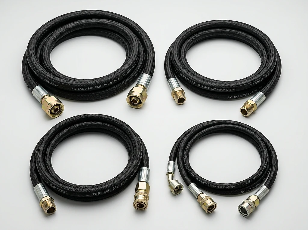 JCB hydraulic hoses — high pressure hydraulic hoses, oil cooler hoses and crimped fittings